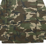 PARKS Outdoor Mens Green Brown Camouflage Button Jacket M Polyester Blend