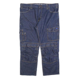 DICKIES Mens Regular Fit Denim Blue Workwear Zip Jeans W40 L28 Cargo Pocket