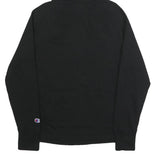 CHAMPION Mens Black Cotton Blend Hoodie M Classic Logo Pullover