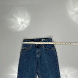569 Levis Slim Jeans - 24W UK 2 Blue Cotton