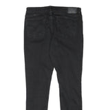 LEVI'S 711 Womens Slim Black Denim Jeans Cotton Blend Zip W29 L27 Skinny Fit