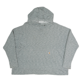 CARHARTT Womens Grey Pullover Hoodie 2XL Casual Cotton Comfort