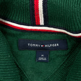 Tommy Hilfiger 1/4 Zip - Medium Green Cotton
