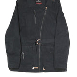 VICTORINOX Womens Black Jacket S Polyester Blend Zip Hooded Classic Fit Stylish