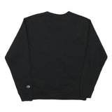 CHAMPION Mens Black Crew Neck M Cotton Blend Pullover Sweatshirt