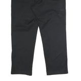 DICKIES Mens Polyester Blend Black Regular Straight Trousers W42 L32 Workwear