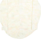 HATHAWAY Mens Cream Polyester Blend Shirt M Long Sleeve Button Collar Classic