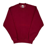 90'S Blank Made In USA Fruit Of The Loom Sweatshirt - Small Red Cotton Blend