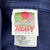 Nancy Fruit Of The Loom Single Stitch T-Shirt - Medium Blue Cotton