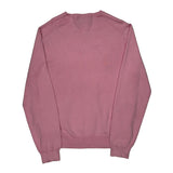 Polo By Ralph Lauren V-Neck Sweater - XL Pink Cotton