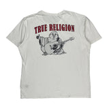 True Religion T-Shirt - Large White Cotton