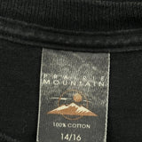 Age 14 Prairie Mountain Single Stitch T-Shirt - Large Black Cotton