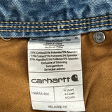 Carhartt Boot Cut Jeans - 28W UK 8 Light Wash Cotton Blend