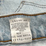 Levis Denim Shorts - 30W 10L Light Wash Cotton