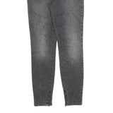 GUESS Womens Slim Grey Denim Jeans Cotton Blend W29 L28 Zip Detail
