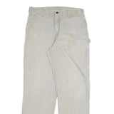 CARHARTT Mens Relaxed Straight Beige Denim Light W32 L32 Workwear Pants