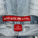 Ecko Unltd Denim Shorts - 31W 12L Light Wash Cotton