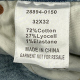 501 Levis Jeans - 32W 32L Blue Cotton Blend