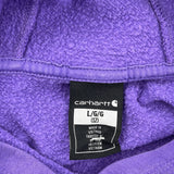 Age 10-12 Carhartt Hoodie - Large Purple Cotton