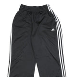 ADIDAS Womens Black Joggers Slim Tapered S W22 L26 Three Stripe Logo Casual