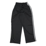 ADIDAS Womens Black Joggers Slim Tapered S W22 L26 Three Stripe Logo Casual