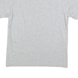 NEW BALANCE Mens Grey Cotton T-Shirt M Short Sleeve Crew Neck Logo Print