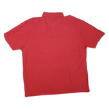 NAUTICA Mens Red Short Sleeve Plain 2XL Polo Shirt Cotton Blend Classic