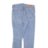 LEVI'S 501S Womens Jeans Blue Slim Skinny Denim Light W29 L30 Ripped Knee