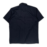 Dickies Short Sleeve Shirt - Large Black Polyester Blend