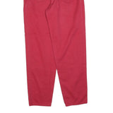 SOUND NO1 Womens Cotton Blend Red Regular Fit Straight Leg Trousers W30 L31