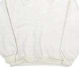 FASHIONBAR Womens White Jacket L Polyester Plain Relaxed Fit Pullover Long