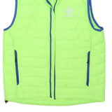RALPH LAUREN Mens Green Jacket M Polyester Blend Quilted Sleeveless Zip
