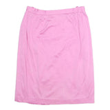 LUISA SPAGNOLI Womens Pink Pencil Knee Length Cotton Blend Plain M Elegant
