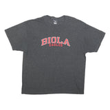 CHAMPION Mens Grey Biola Eagles Graphic T-Shirt XL Short Sleeve Crew Neck Cotton