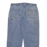 CARHARTT Mens Jeans Blue Relaxed Straight Denim Medium W34 L29 Workwear