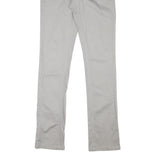 DICKIES Womens Cotton Blend Slim Beige Trousers W28 L31 Zip Plain Pockets