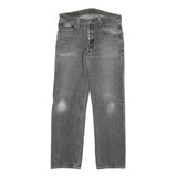 LEVI'S 501XX Mens Jeans Black Regular Straight Denim Medium W32 L30 Classic Fit