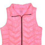 SO PERFECT Womens Pink Sleeveless Quilted Jacket M Polyester Zip Padded Vest