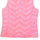SO PERFECT Womens Pink Sleeveless Quilted Jacket M Polyester Zip Padded Vest