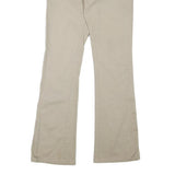 DICKIES Womens Regular Beige Cotton Blend Trousers W28 L30 Zip Closure