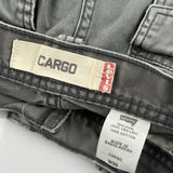 Levis Cargo Shorts - 30W 11L Grey Cotton