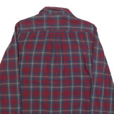 VANS Mens Red & Blue Check Shirt M Casual Button Up Cotton Long Sleeve