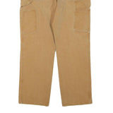 CARHARTT Mens Cotton Blend Beige Regular Fit Straight Leg Trousers W36 L27