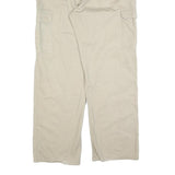 DICKIES Mens Cotton Blend Beige Relaxed Cargo Trousers W34 L34 Zip Closure