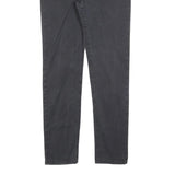 CARHARTT Mens Cotton Blend Black Slim Straight Trousers W32 L32 Workwear Zip