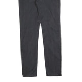 CARHARTT Mens Cotton Blend Black Slim Straight Trousers W32 L32 Workwear Zip