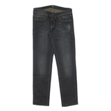 Womens Slim Blue Denim Slim Jeans Cotton W27 L27 Zip Pockets