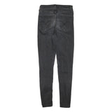 LEVI'S Womens Jeans Black Slim Skinny Denim Medium W26 L30 Stretch Zip