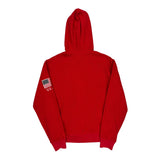 USA Patch Polo By Ralph Lauren Spellout Fleece Hoodie - Small Red Cotton