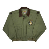 5Th Air Force Patch Avirex A2 Bomber Jacket - XL Green Cotton